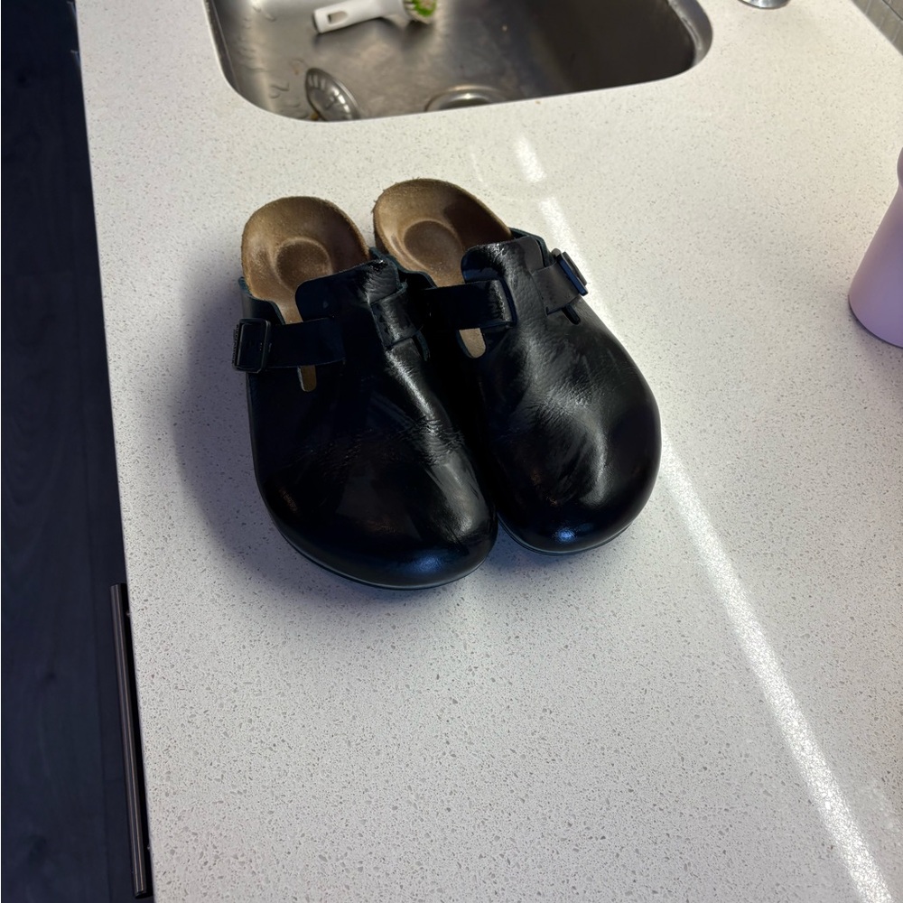 Birkenstock Black Classic Clog Mules
